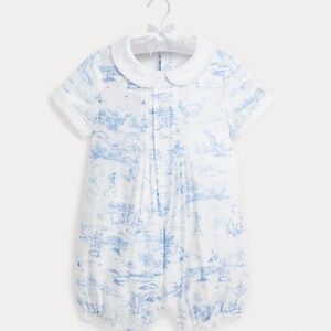 Ralph Lauren Golf-Toile Linen Bubble Shortall Baby Boy
